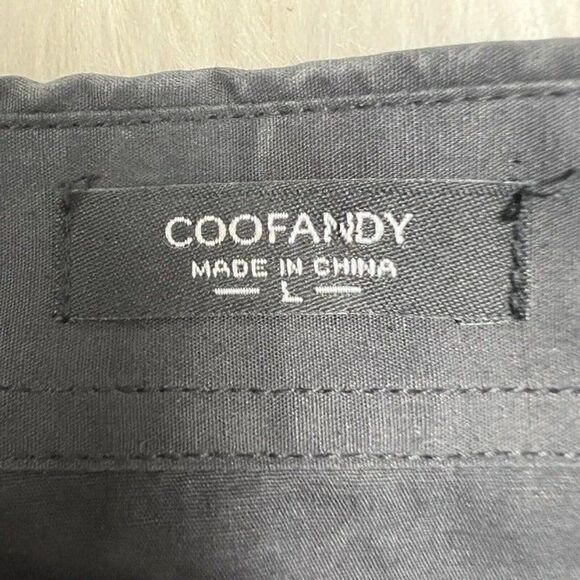 Coofandy Mens Button Front Shirt Western American Flag Long Sleeve Collar Large - Picture 4 of 10